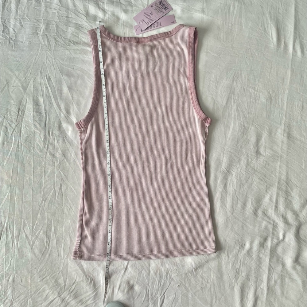 Wild Fable Pink Ribbed Sleeveless Tank Top - Picture 5 of 8